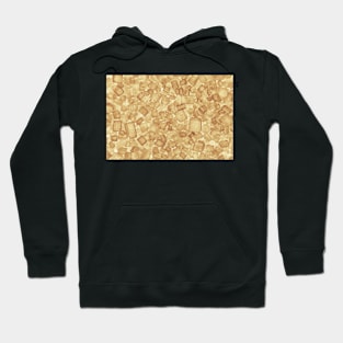 Sweet background made of yellow sugar crystals Hoodie